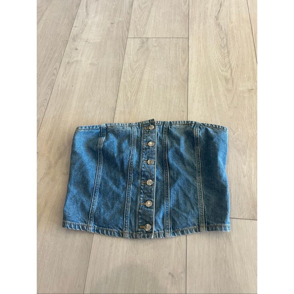 Francescas demin women top size L
